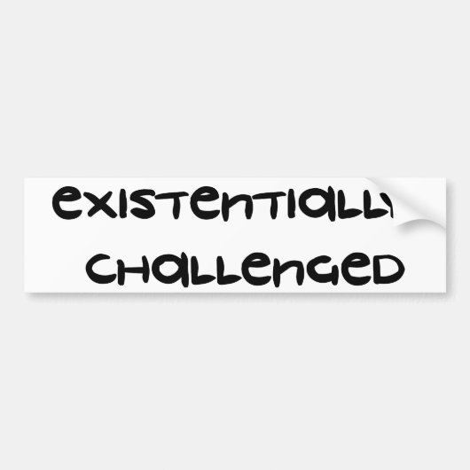 Existenz- angefochten autoaufkleber (Vorne)