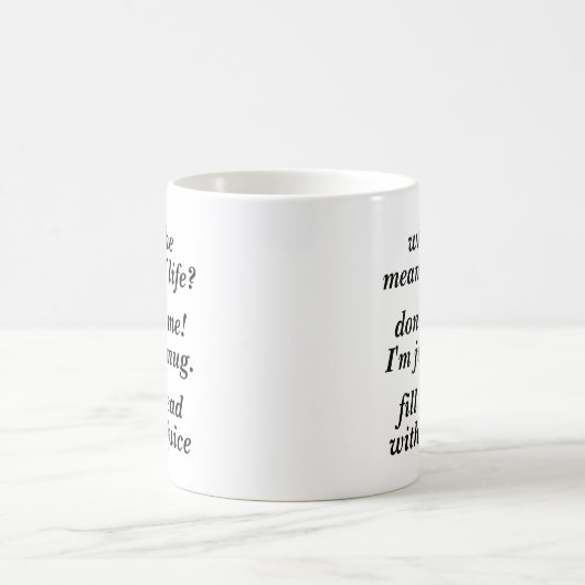 Existenzbedeutung der Leben-Tasse Kaffeetasse (Mittel)