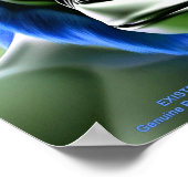 EXISTENZIAL LITE Ape Blue Poster (Ecke)