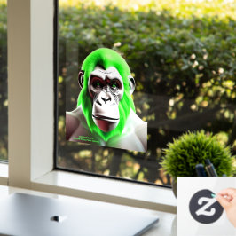 EXISTENZIAL LITE Ape Green Transparent Fensteraufkleber