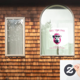 EXISTENZIAL LITE Roll your own Ape Transparent Fensteraufkleber