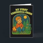 Existenzielle Krise Lustig Blackcraft Dunkler Humo Karte<br><div class="desc">Existenzielle Krise Lustig Blackcraft Dunkler Humor Goth Punk</div>