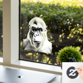 EXISTENZIELLE LITE Ape Ecru Transparent Fensteraufkleber