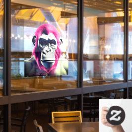 EXISTENZIELLE LITE Ape Transparente Fensterklammer Fensteraufkleber