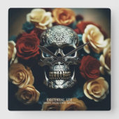 EXISTENZIELLE LITE-KREDITKREUZUNG QUADRATISCHE WANDUHR (Vorderseite)