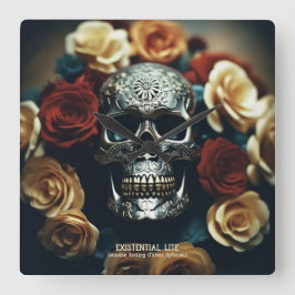 EXISTENZIELLE LITE-KREDITKREUZUNG QUADRATISCHE WANDUHR