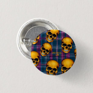 EXISTENZIELLE LITE-Skulpturen auf Tartan 1a-Button Button