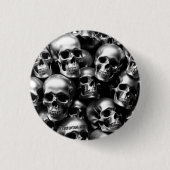 EXISTENZIELLES LITE Silver Skulls Button Button Ab (Vorderseite)