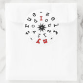 Existenzielles Motto: Ich habe mein wahres Selbst Runder Aufkleber (Tasche)