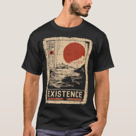Existenzielles Zen Landschaftskonzept T-Shirt
