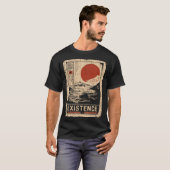 Existenzielles Zen Landschaftskonzept T-Shirt (Vorne ganz)