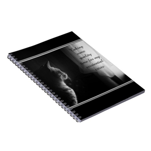 Existenzkrise Funny Cat Notizblock (Rechte Seite)