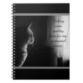 Existenzkrise Funny Cat Notizblock (Vorderseite)