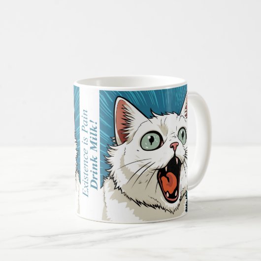 Existenzkrise Kat-Tasse Kaffeetasse (VorderseiteRechts)