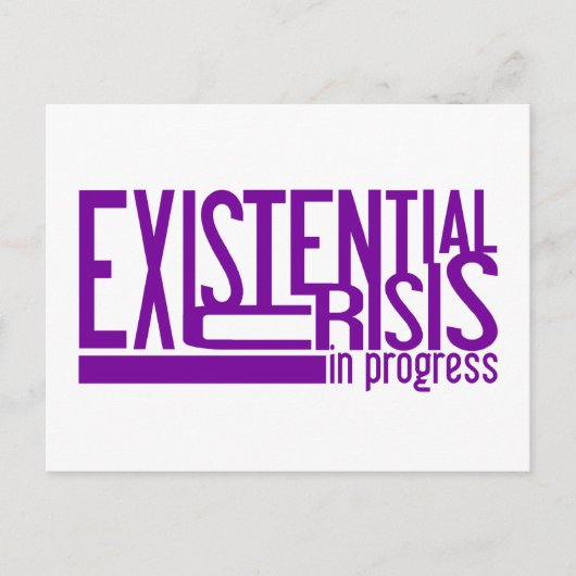 Existenzkrise nach Karte (Vorderseite)
