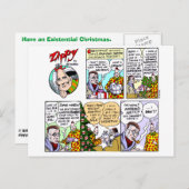 Existenzweihnachtliche Postkarte (Vorne/Hinten)