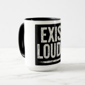 EXISTIERE LAUTSTARK TASSE (Vorderseite Links)