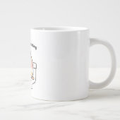 Existing Is Exhausting Funny Coffee Mug Jumbo-Tasse (Rechts)
