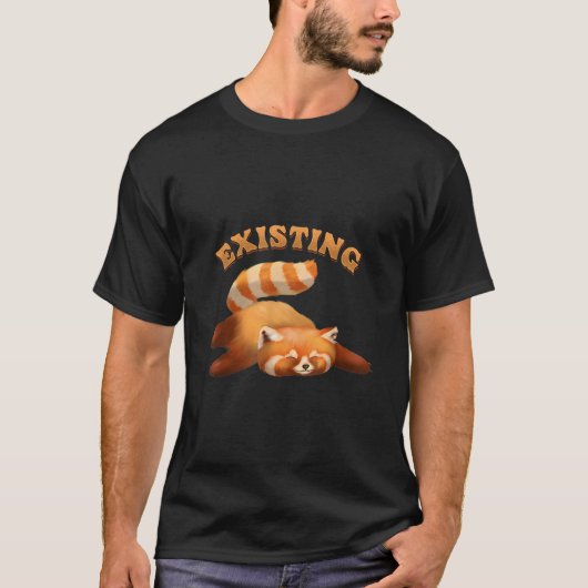 Existing Red Panda Wild Animals Red Pandas T-Shirt (Vorderseite)