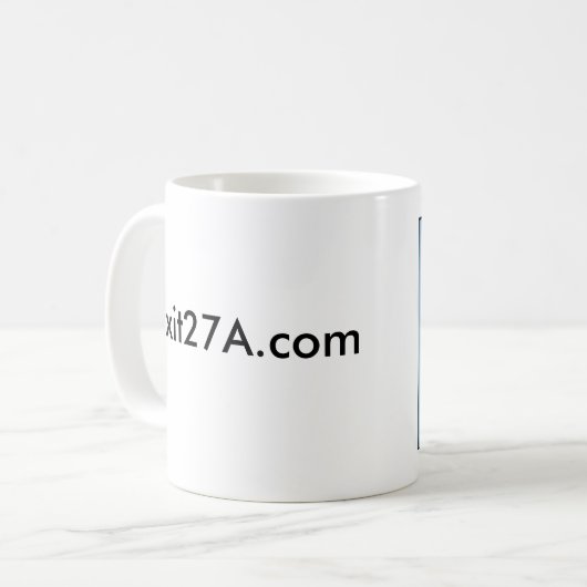 Exit27A.com-Tasse Kaffeetasse (Vorderseite Links)