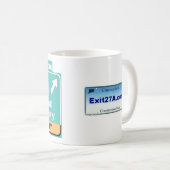 Exit27A-Tasse Kaffeetasse (VorderseiteRechts)