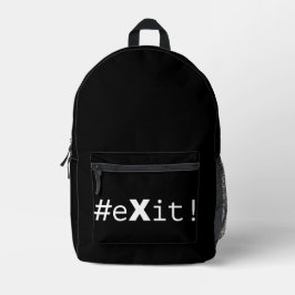 #eXit! Bedruckter Rucksack