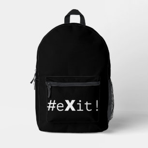 #eXit! Bedruckter Rucksack