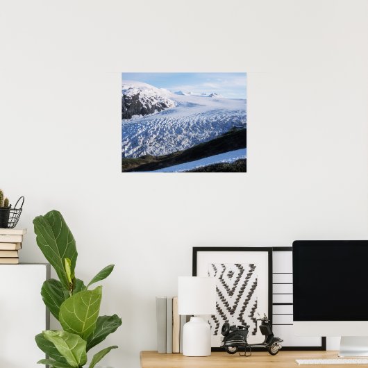 Exit Glacier in Kenai Fjords National Park, Poster (Heimbüro)