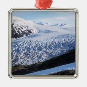 Exit Glacier in Kenai Fjords National Park Silbernes Ornament