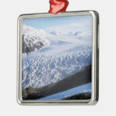 Exit Glacier in Kenai Fjords National Park Silbernes Ornament (Links)