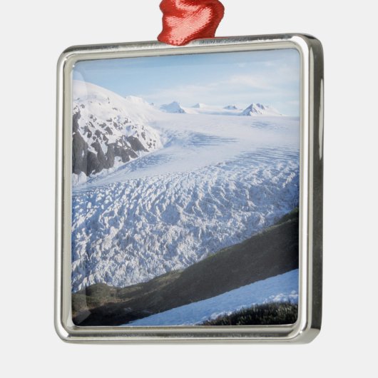 Exit Glacier in Kenai Fjords National Park Silbernes Ornament (Links)