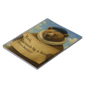 Exit, pursued by a bear Shakespeare quote bear Notizblock (Linke Seite)