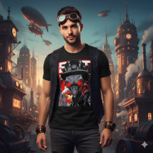 Exit System | Retro Steampunk Alien T-Shirt