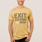 EXIT SYSTEM? USE ENTRY - Glitch Rebel T-Shirt Tri-Blend Shirt (Vorderseite)