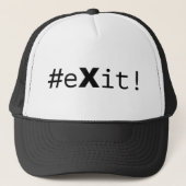 #eXit! Truckerkappe (Vorderseite)