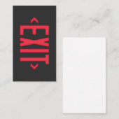 EXIT VISITENKARTE (Vorne/Hinten)