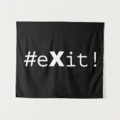 #eXit! Wandteppich (Vorderseite (Horizontal))