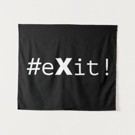 #eXit! Wandteppich (Vorderseite (Horizontal))