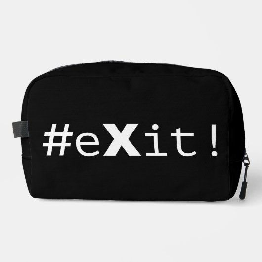 #eXit! Waschbeutel (Vorderseite)