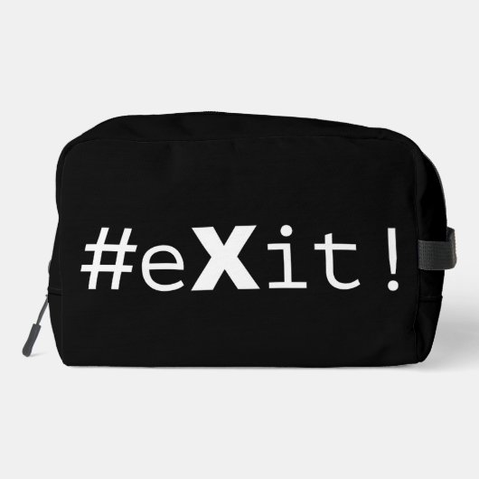#eXit! Waschbeutel (Rückseite)