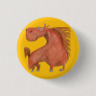 Exited Horse Button