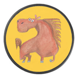 Exited Horse Eishockey Puck