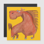 Exited Horse Magnetkarte (Vorne/Hinten)