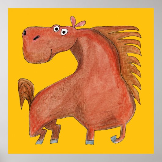 Exited Horse Poster (Vorne)