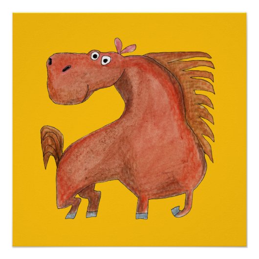 Exited Horse Poster (Vorderseite)