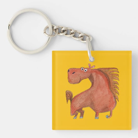 Exited Horse Schlüsselanhänger (Vorderseite)