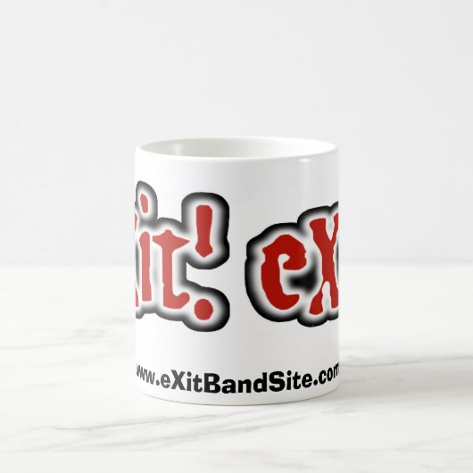 exitlogo Tasse neu, www.eXitBandSite… (Mittel)
