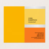 Exklusiv modern einzigartig visitenkarten (Außenseite Aufgefaltet)