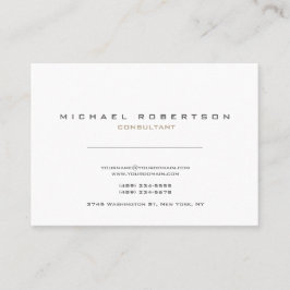 Exklusiv, modern weiß sauber visitenkarte