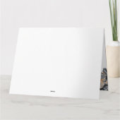 exklusiv schwarzes Gold floral danke Karte (Rückseite)